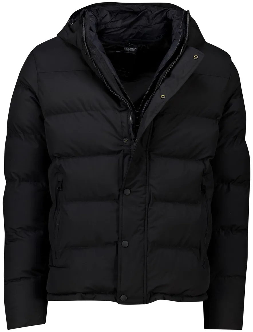 Airforce winterjas kort zwart