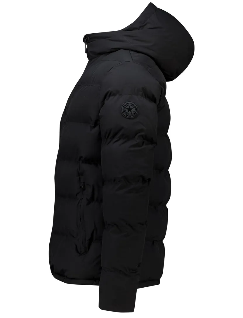 Airforce gewatteerd winterjas effen zwart normale fit