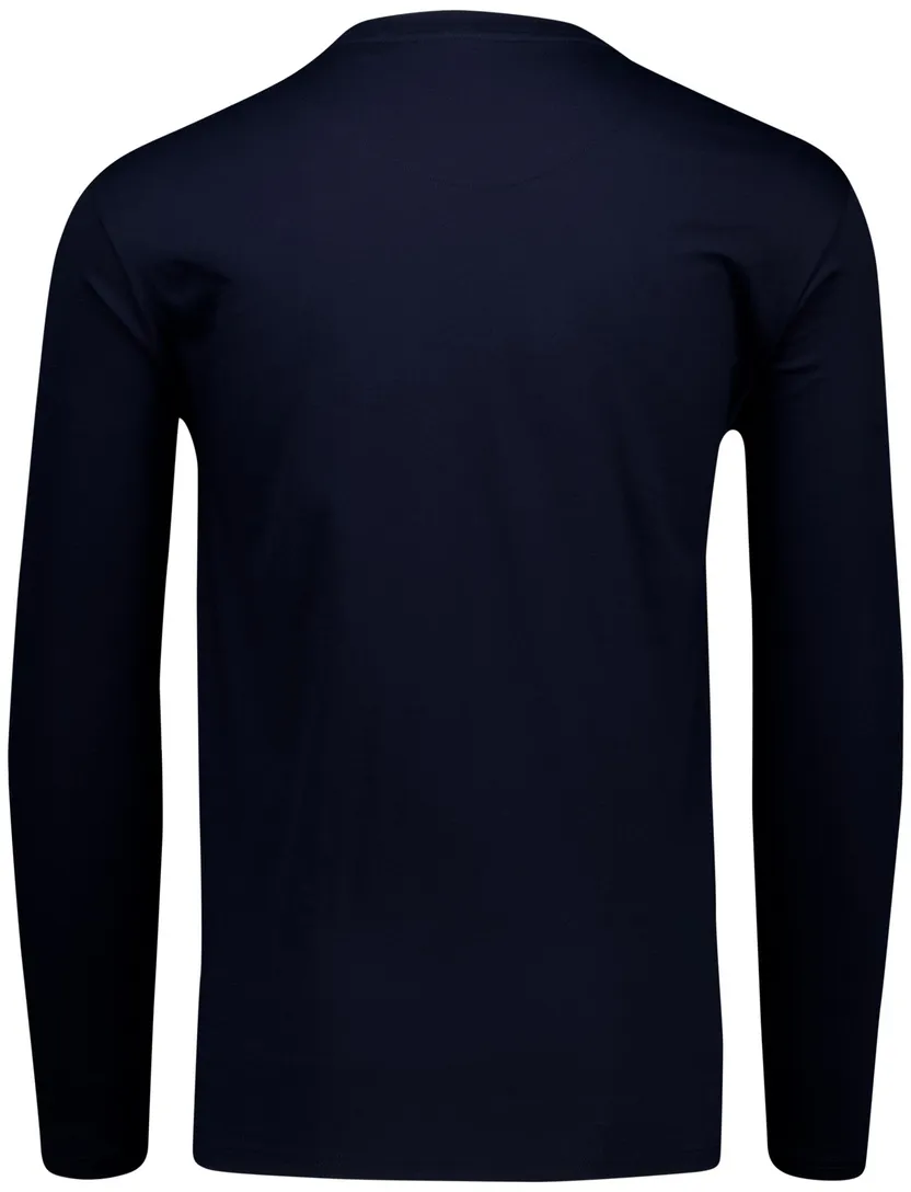Schiesser Pyjama donkerblauw effen 100% katoen