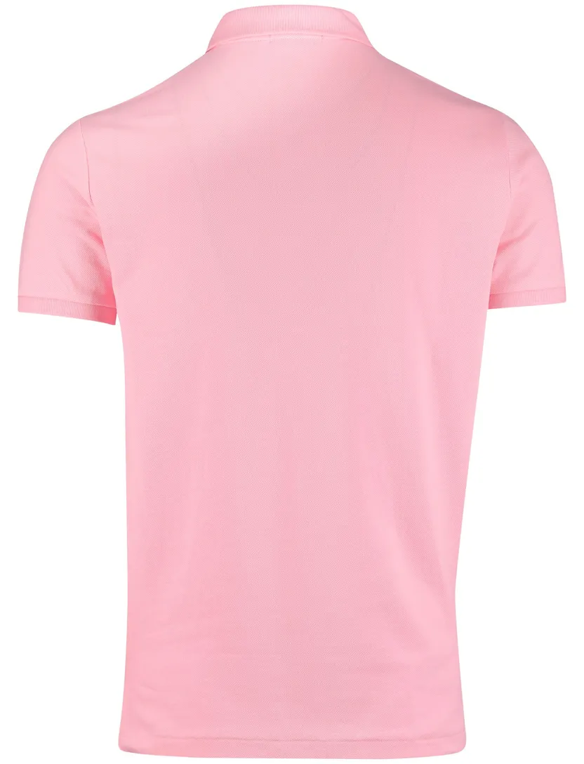 Polo Ralph Lauren polo effen roze normale fit katoen