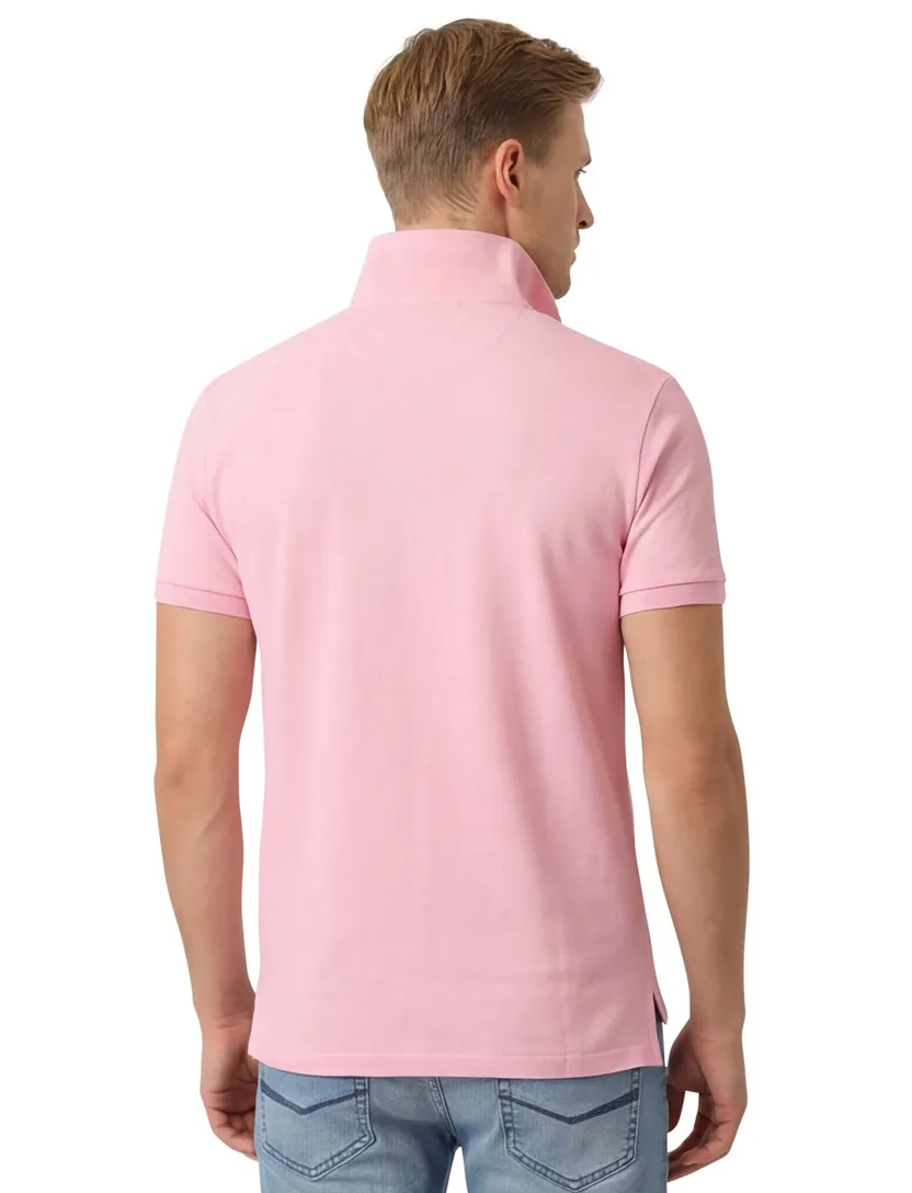 Polo Ralph Lauren polo effen roze normale fit katoen