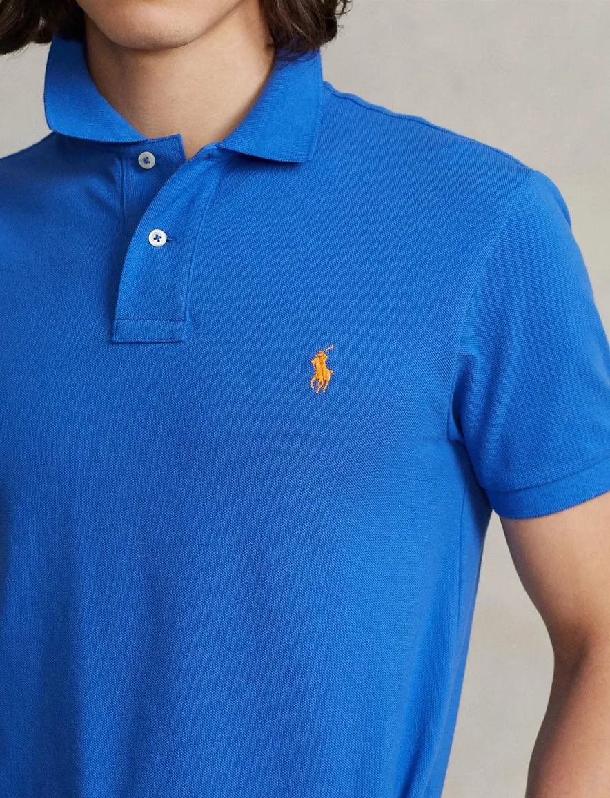 Polo Ralph Lauren polo blauw katoen custom slim fit