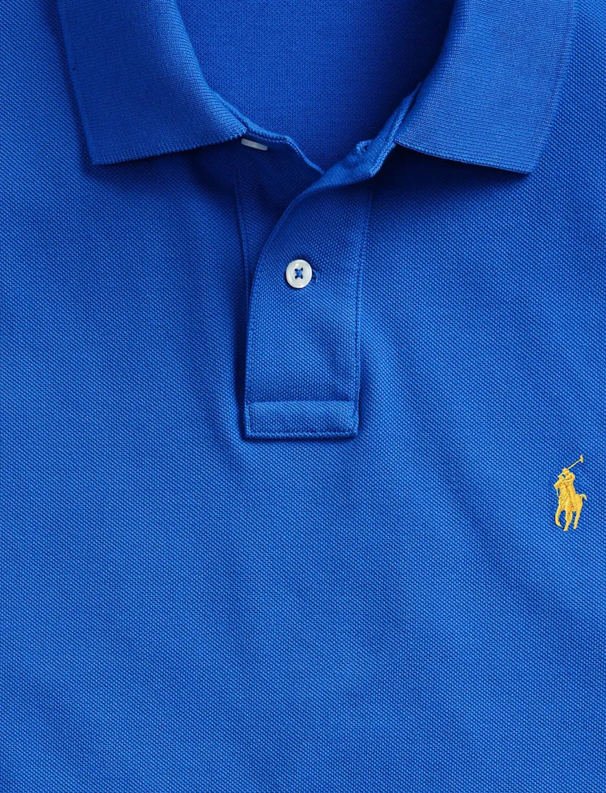 Polo Ralph Lauren polo blauw katoen custom slim fit
