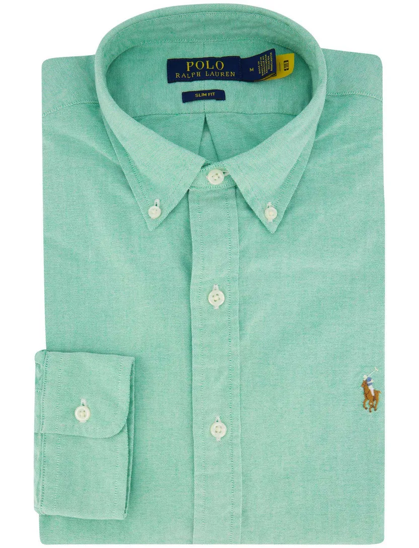 overhemd Polo Ralph Lauren turquoise slim fit