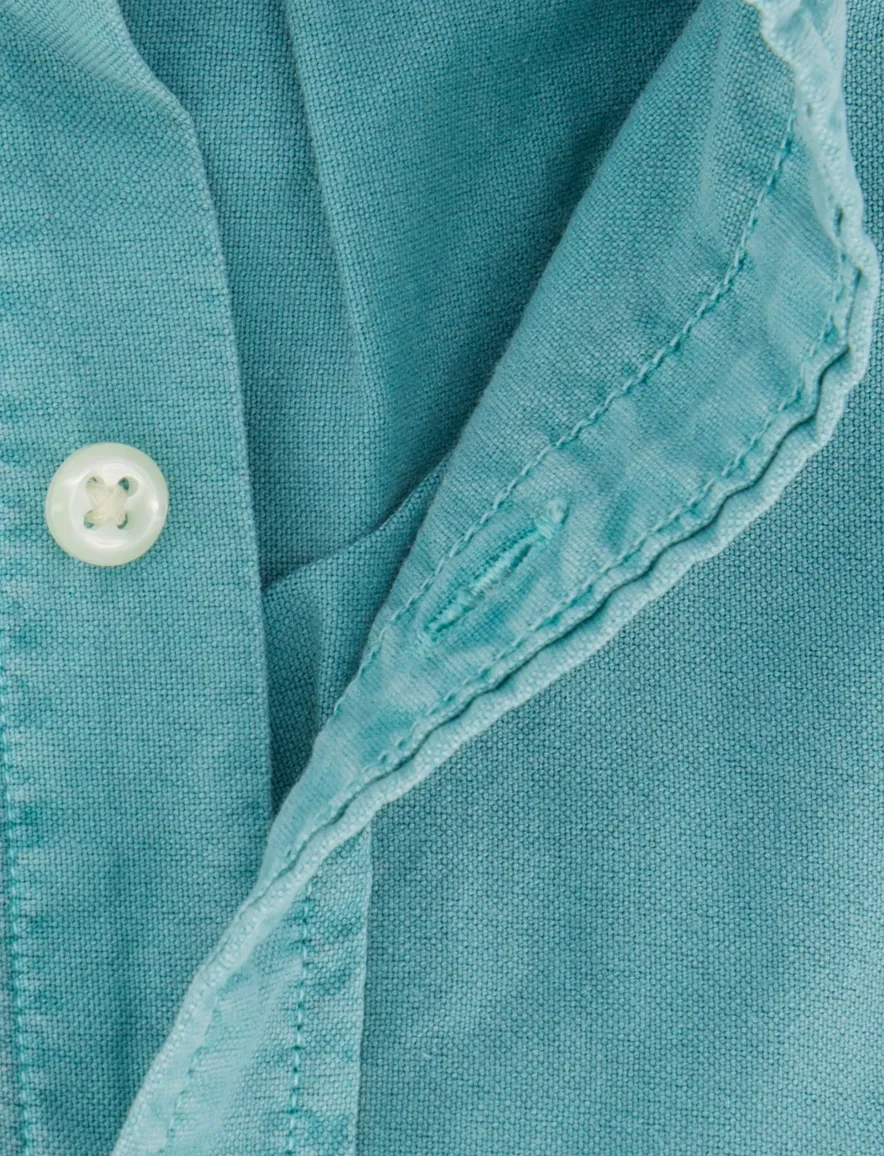 Polo Ralph Lauren overhemd effen blauw slim fit