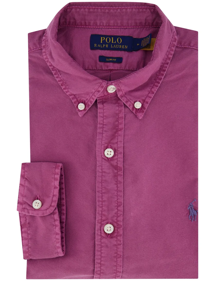 Polo Ralph Lauren overhemd paars slim fit