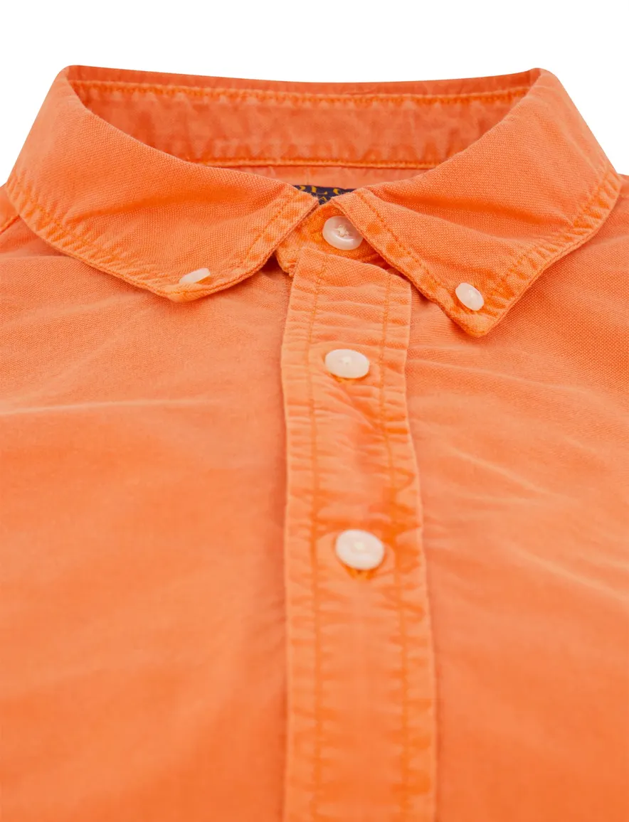 Polo Ralph Lauren overhemd oranje slim fit effen