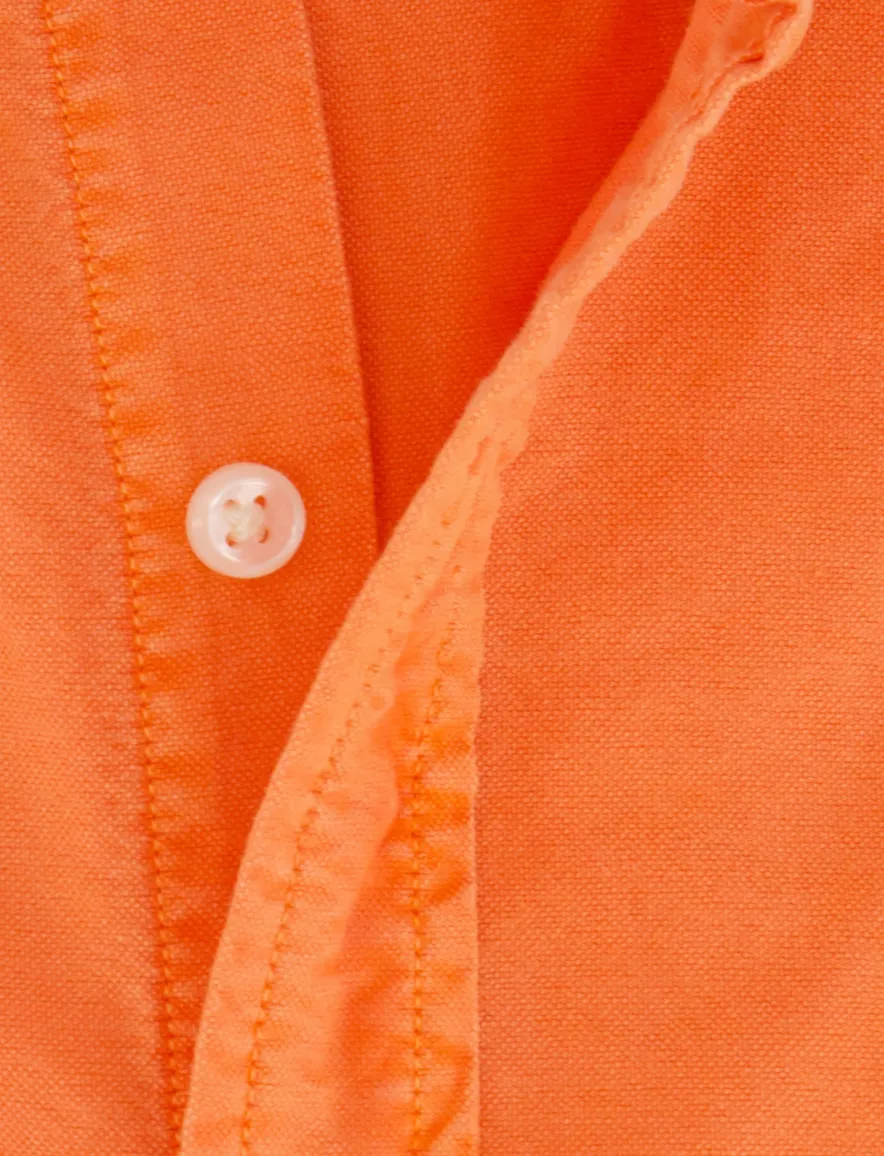 Polo Ralph Lauren overhemd oranje slim fit effen