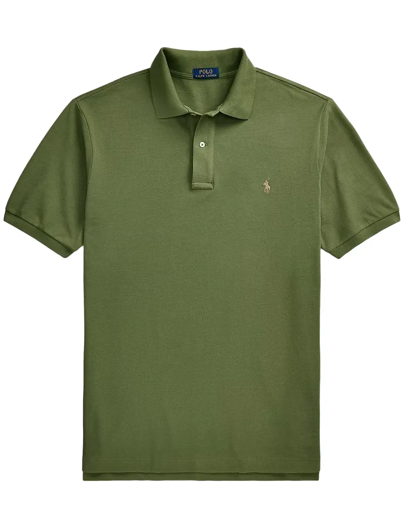 Big & Tall Polo Ralph Lauren polo mosgroen katoen