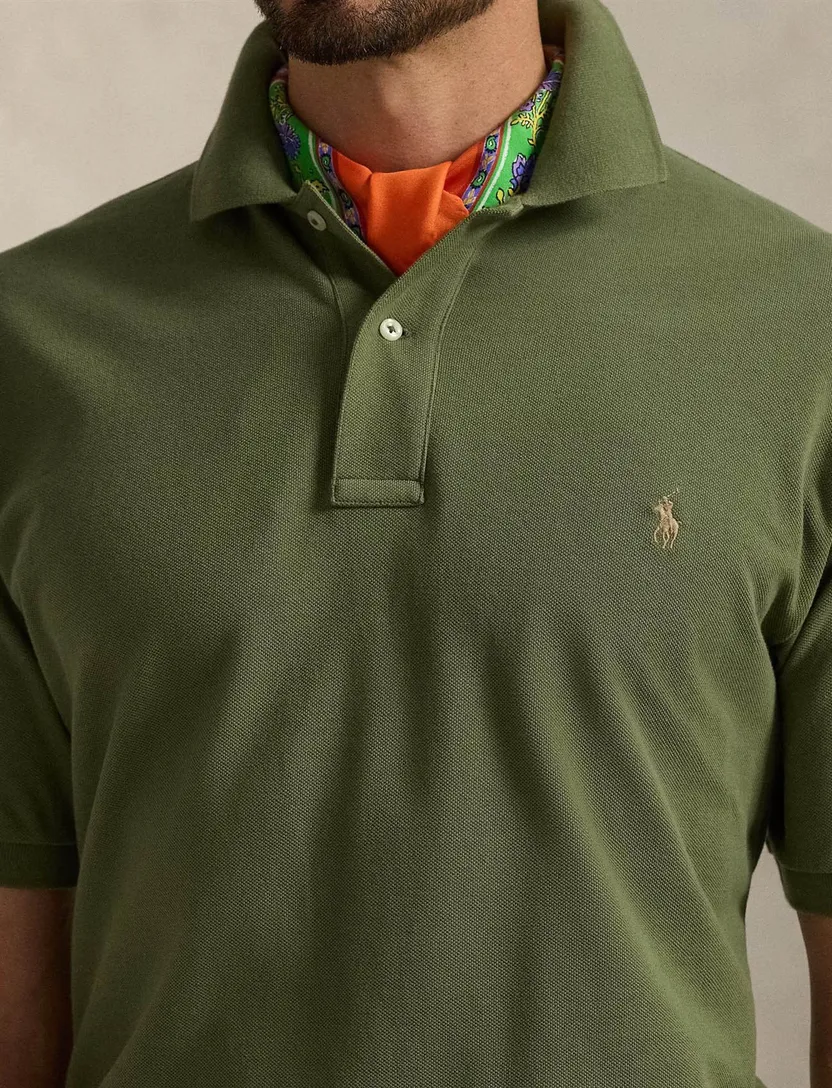 Big & Tall Polo Ralph Lauren polo mosgroen katoen