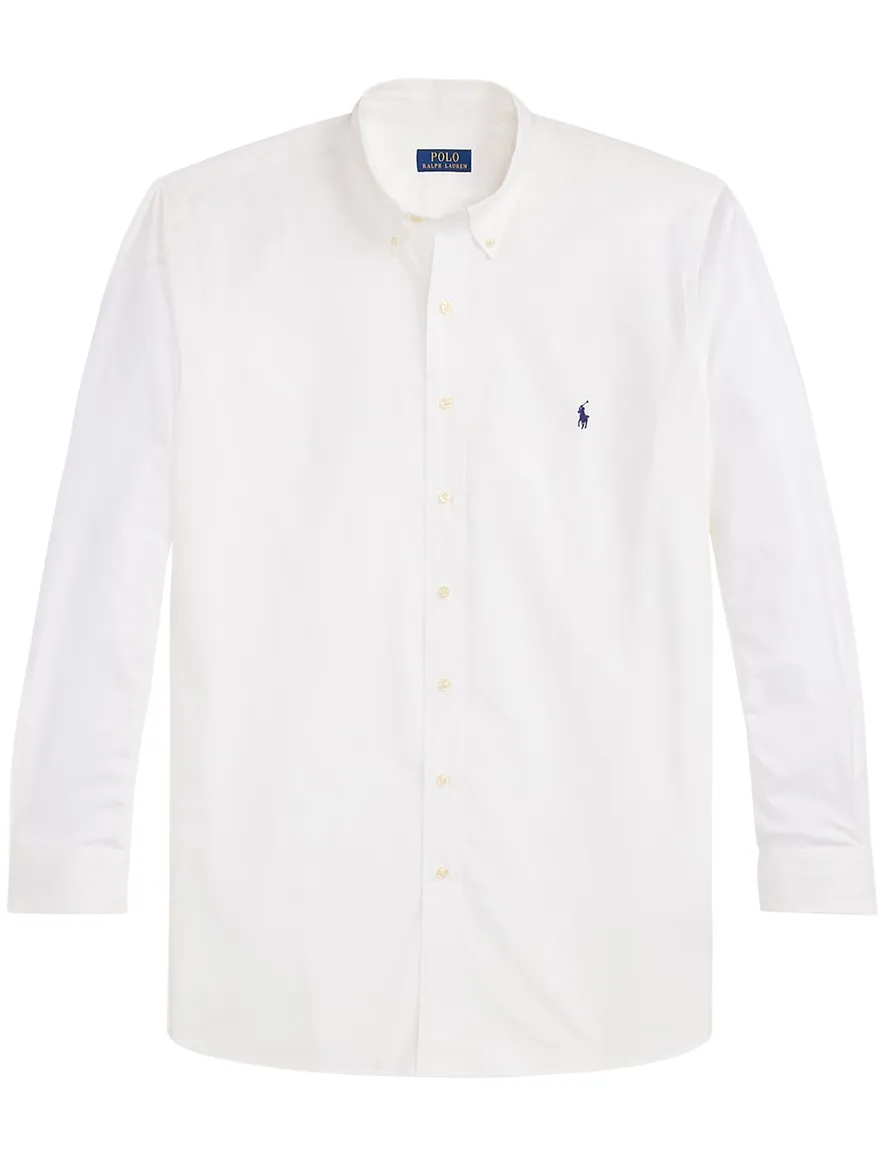 Polo Ralph Lauren overhemd wit poplin effen