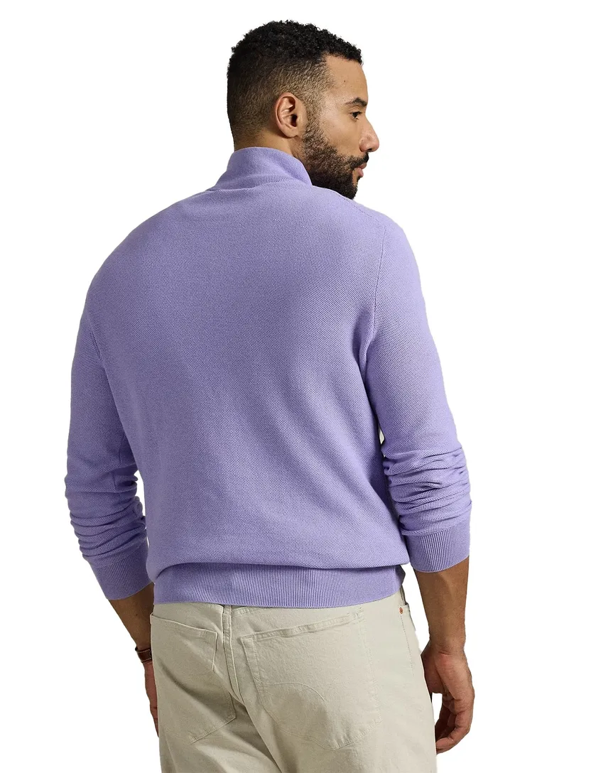 Polo Ralph Lauren Big & Tall half zip trui paars