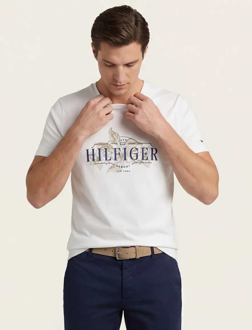 Tommy Hilfiger T-shirt wit opdruk