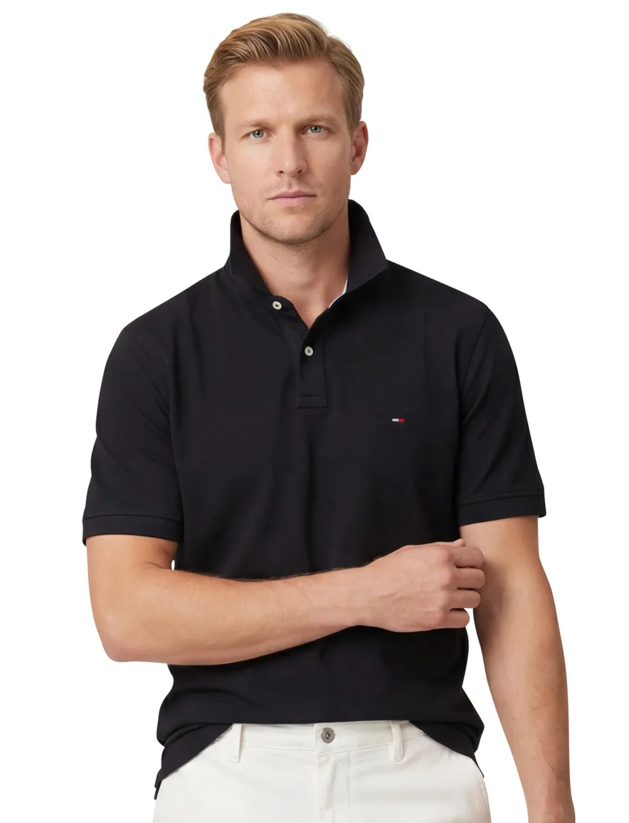 Tommy Hilfiger polo zwart big & tall