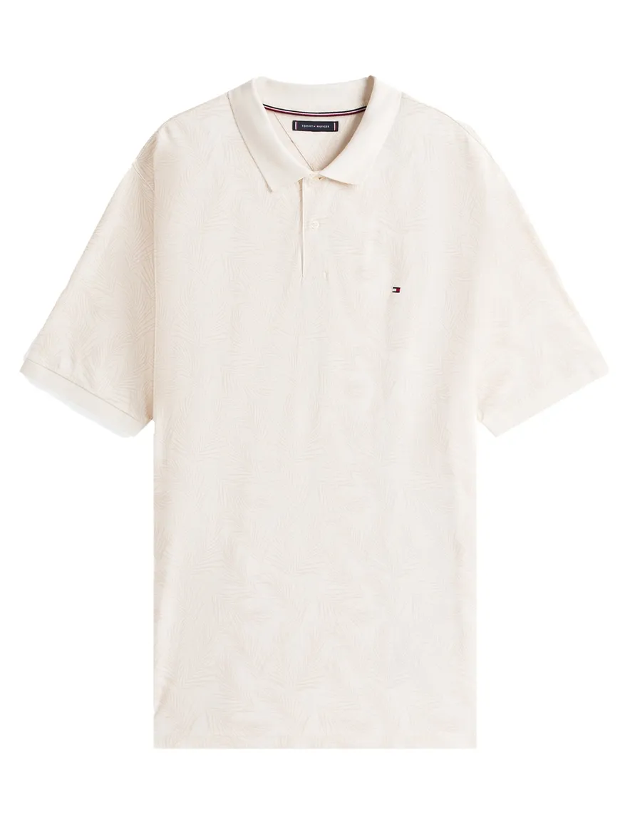 Tommy Hilfiger polo print ecru big & tall