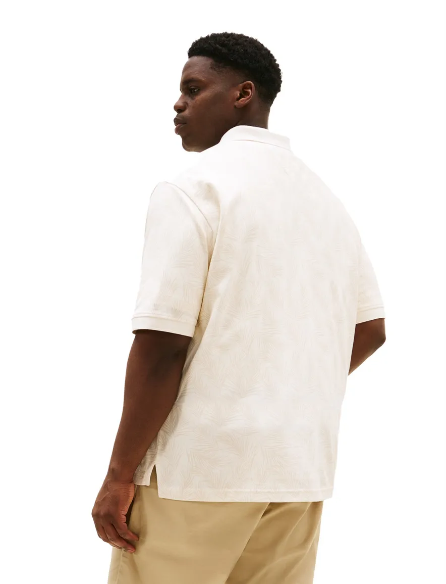 Tommy Hilfiger polo print ecru big & tall