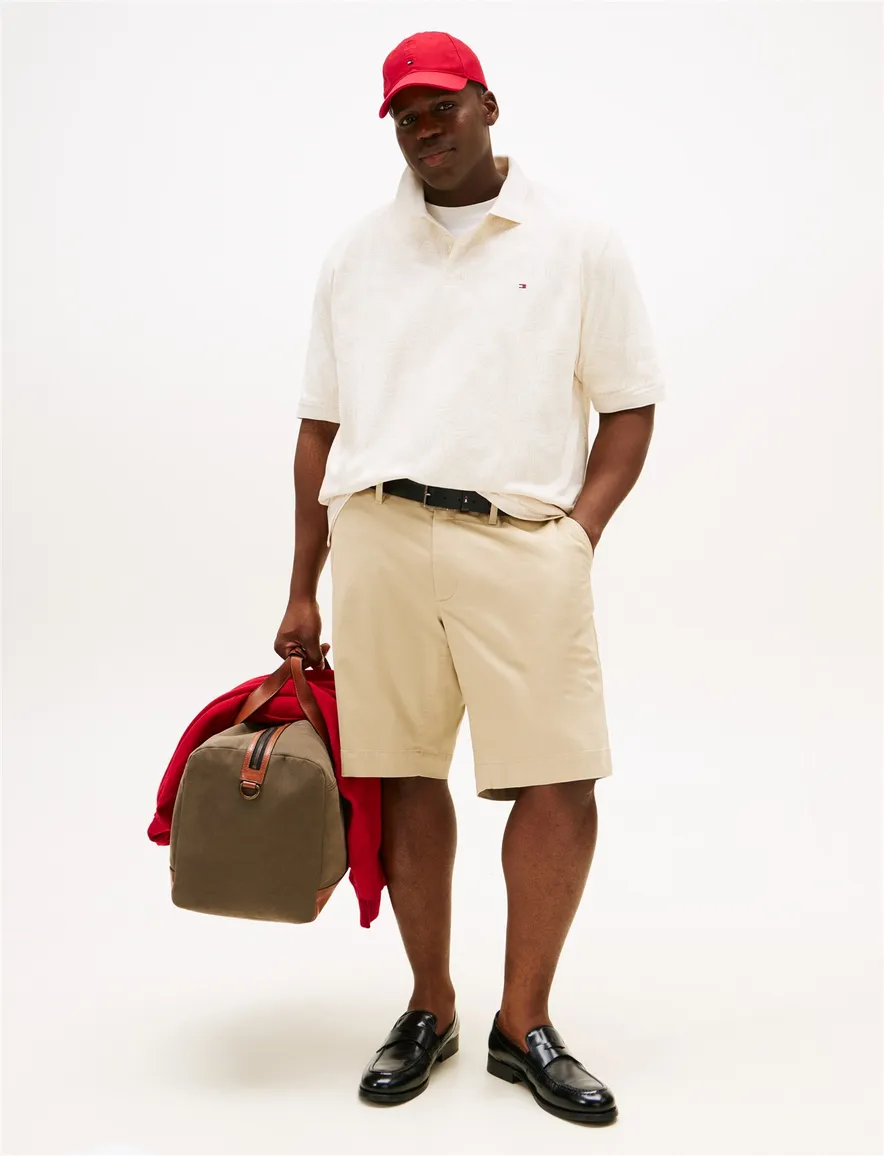 Tommy Hilfiger polo print ecru big & tall