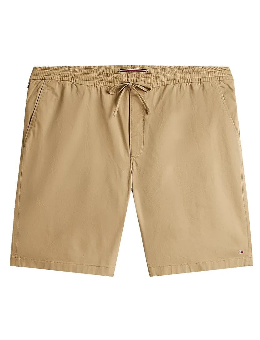 Tommy Hilfiger bermuda big & tall effen beige katoen