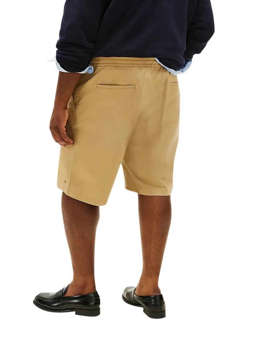 Tommy Hilfiger bermuda big & tall effen beige katoen