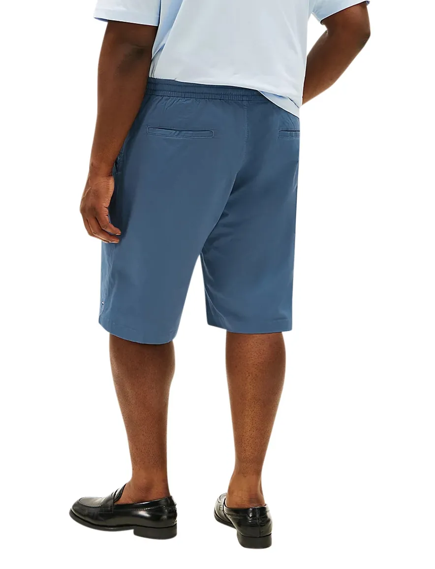 Tommy Hilfiger big & tall bermuda blauw effen katoen