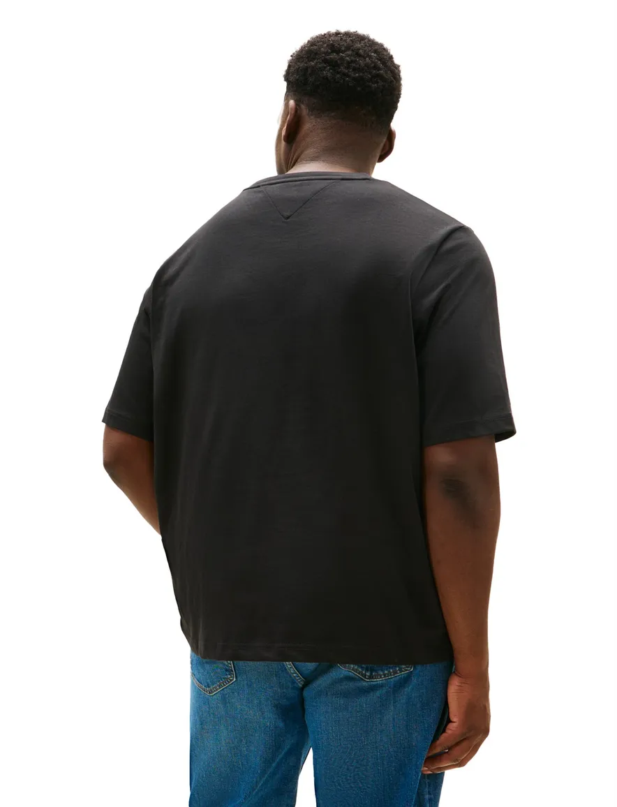 t-shirt zwart Tommy Hilfiger Big & Tall