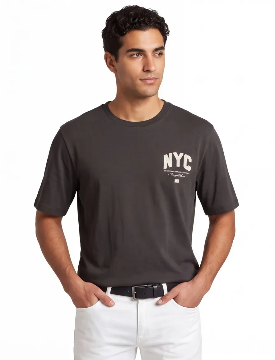 Tommy Hilfiger t-shirt big & tall zwart