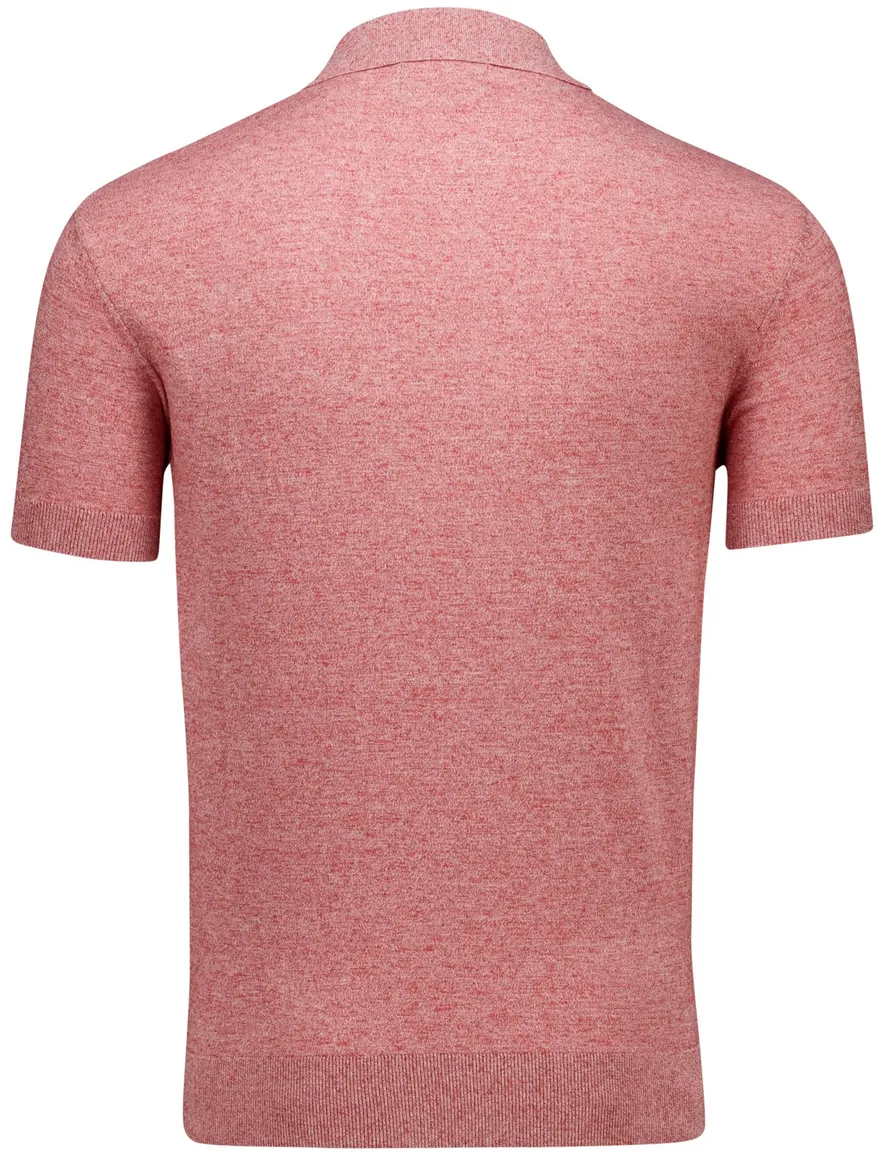Barbour Buston polo rood korte mouw normale fit