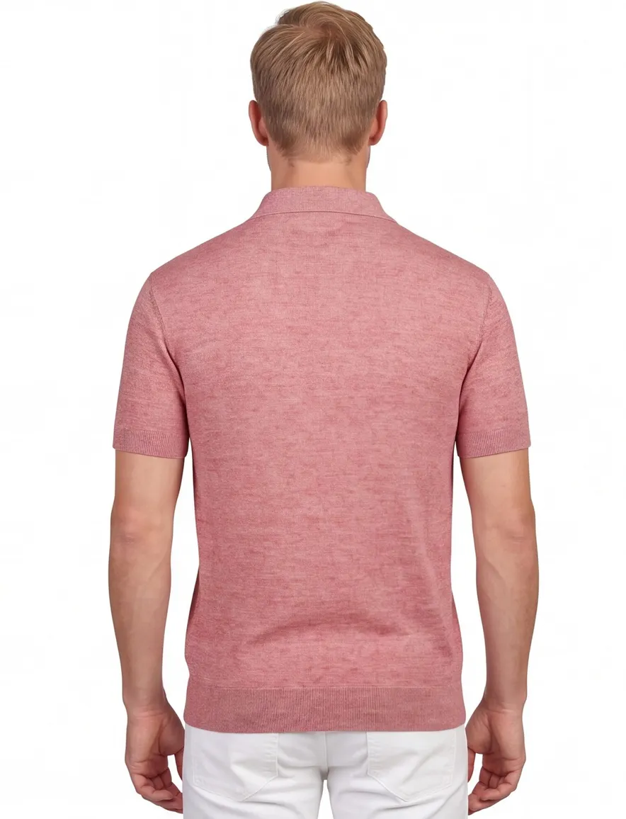 Barbour Buston polo rood korte mouw normale fit