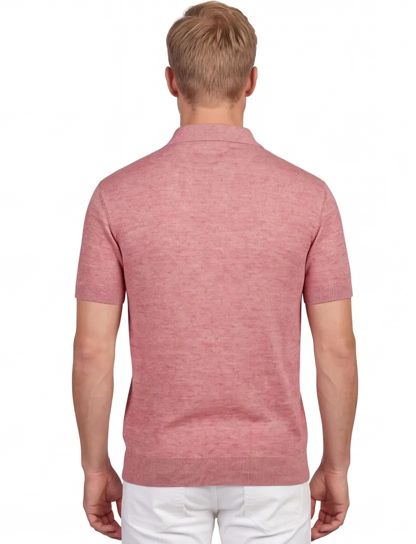 Polo Barbour Boston rood korte mouw normale fit