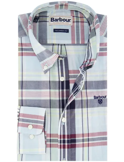 Barbour Barbour overhemd lichtblauw button down Tailored Fit