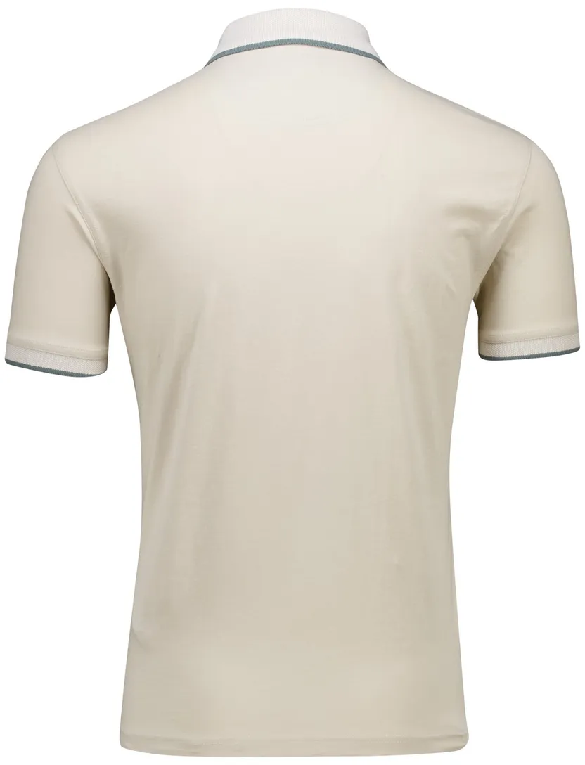 beige Barbour Cornsay polo jersey katoen