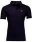 Barbour Sutton polo navy tailored fit geruit