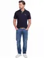 Barbour Sutton polo navy tailored fit korte mouw