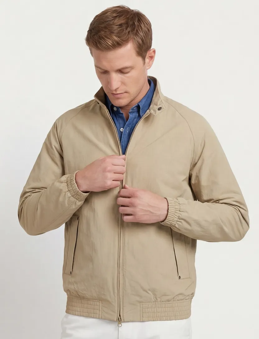 Barbour tussenjas beige polyamide