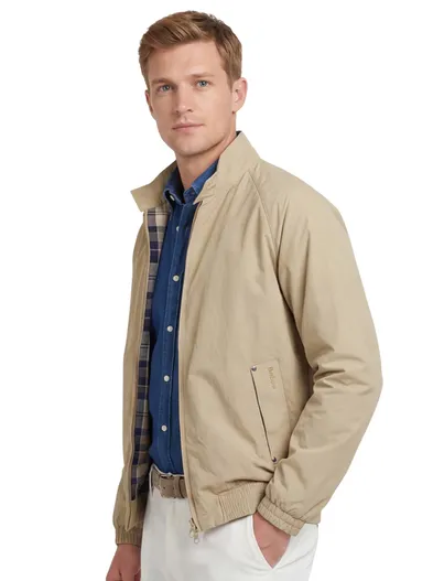 Barbour Barbour tussenjas beige met rits