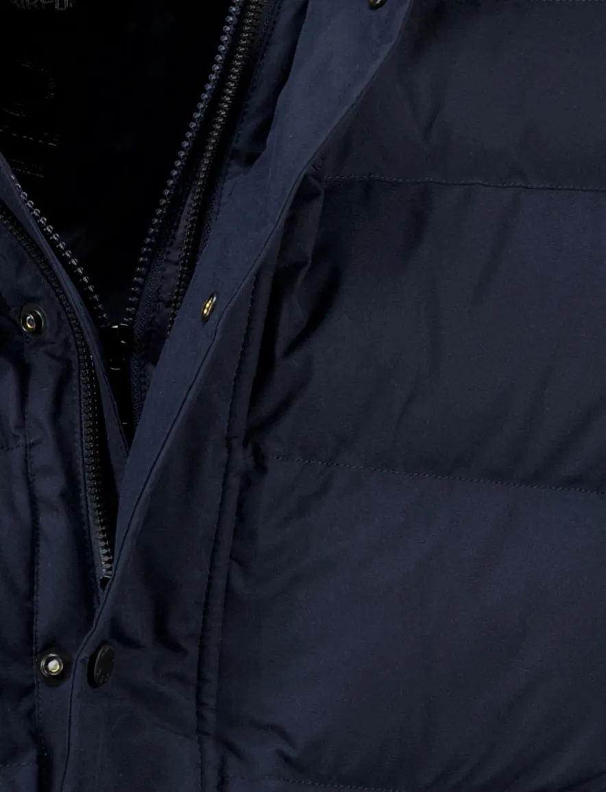 Airforce winterjas gewatteerd donkerblauw