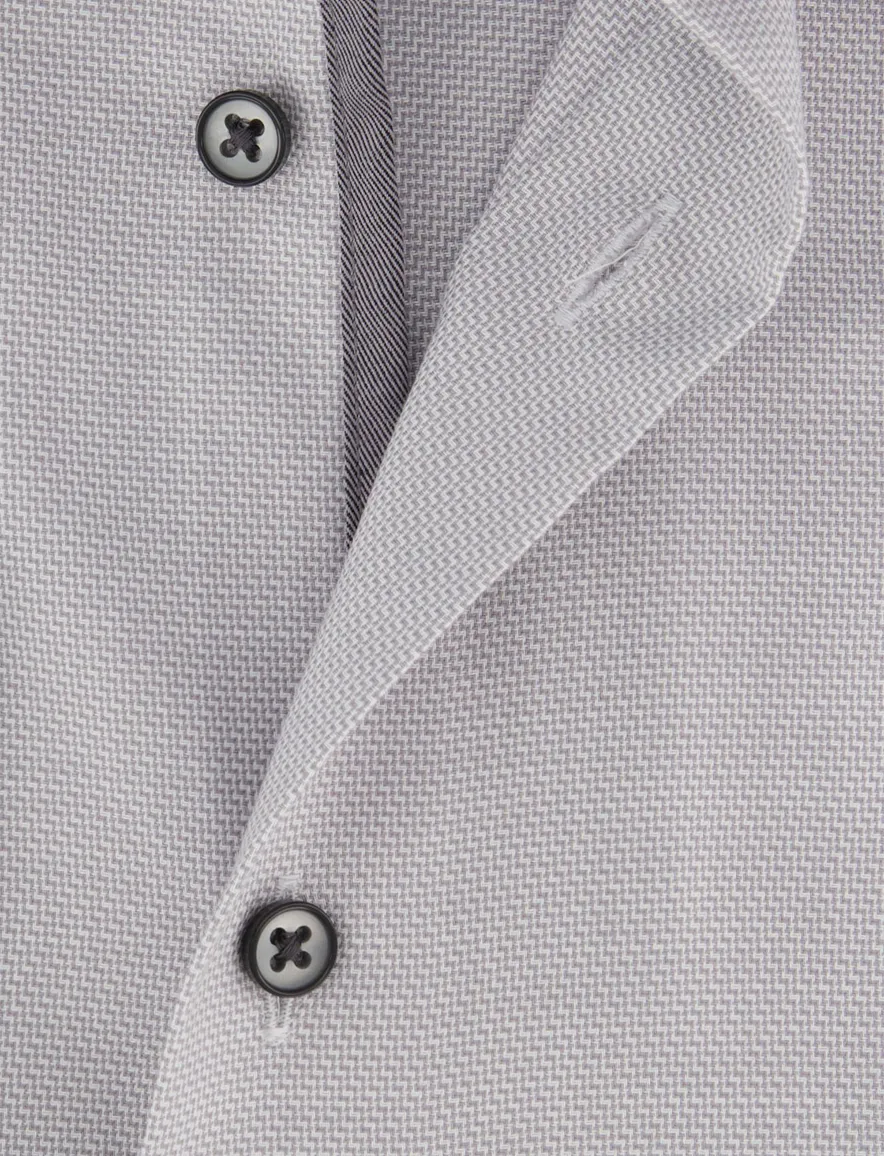 Eterna overhemd strijkvrij Comfort Fit grijs