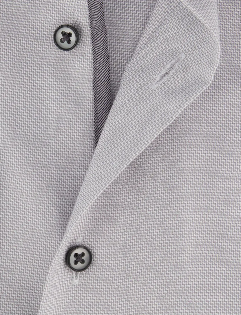 Strijkvrij overhemd Eterna Comfort Fit grijs