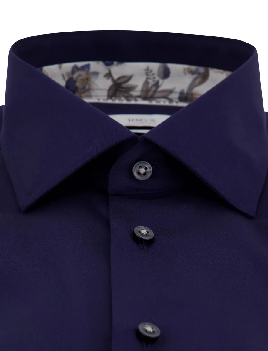 Eterna Luxury overhemd Comfort Fit donkerblauw
