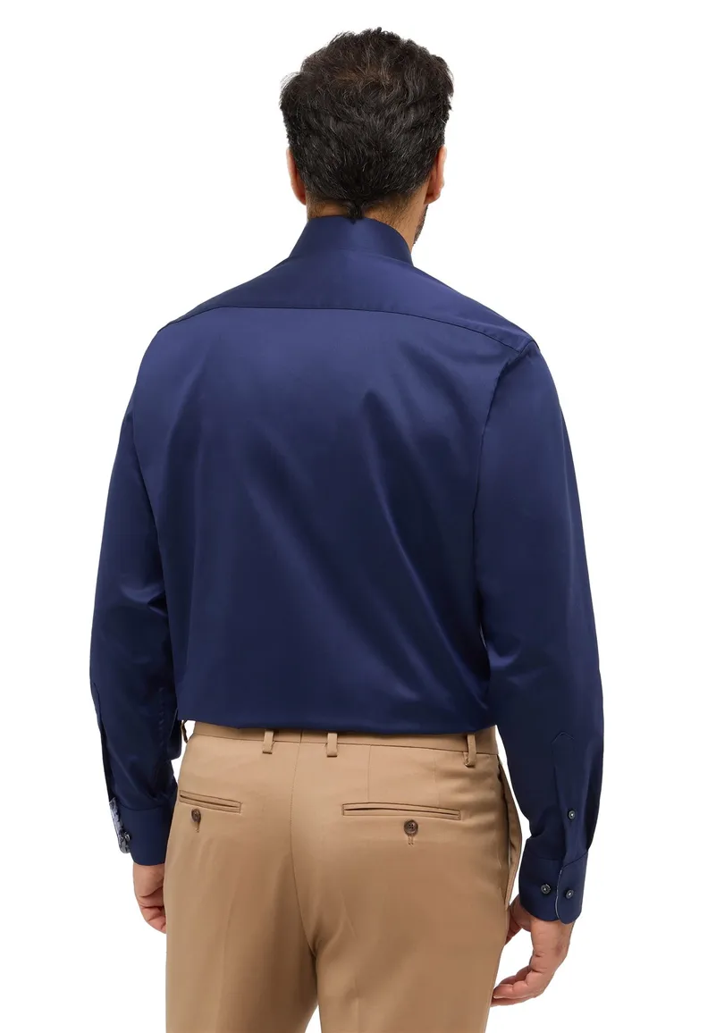 Eterna Luxury overhemd Comfort Fit donkerblauw