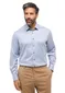 Eterna Luxury overhemd blauw Comfort Fit katoen
