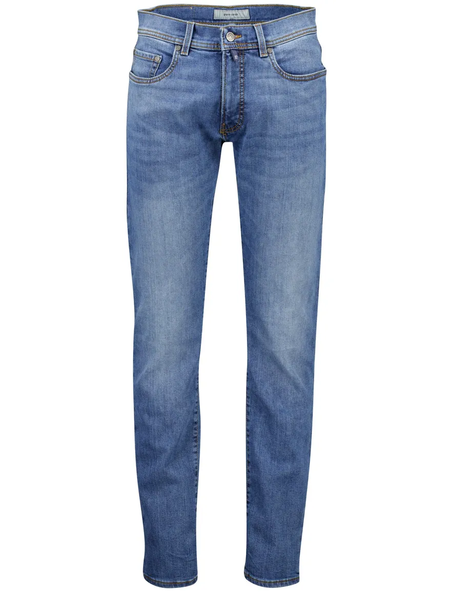 Pierre Cardin 5-p jeans blauw katoen Lyon Tapered