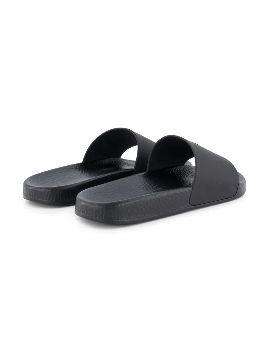 Polo Ralph Lauren slippers zwart rubber