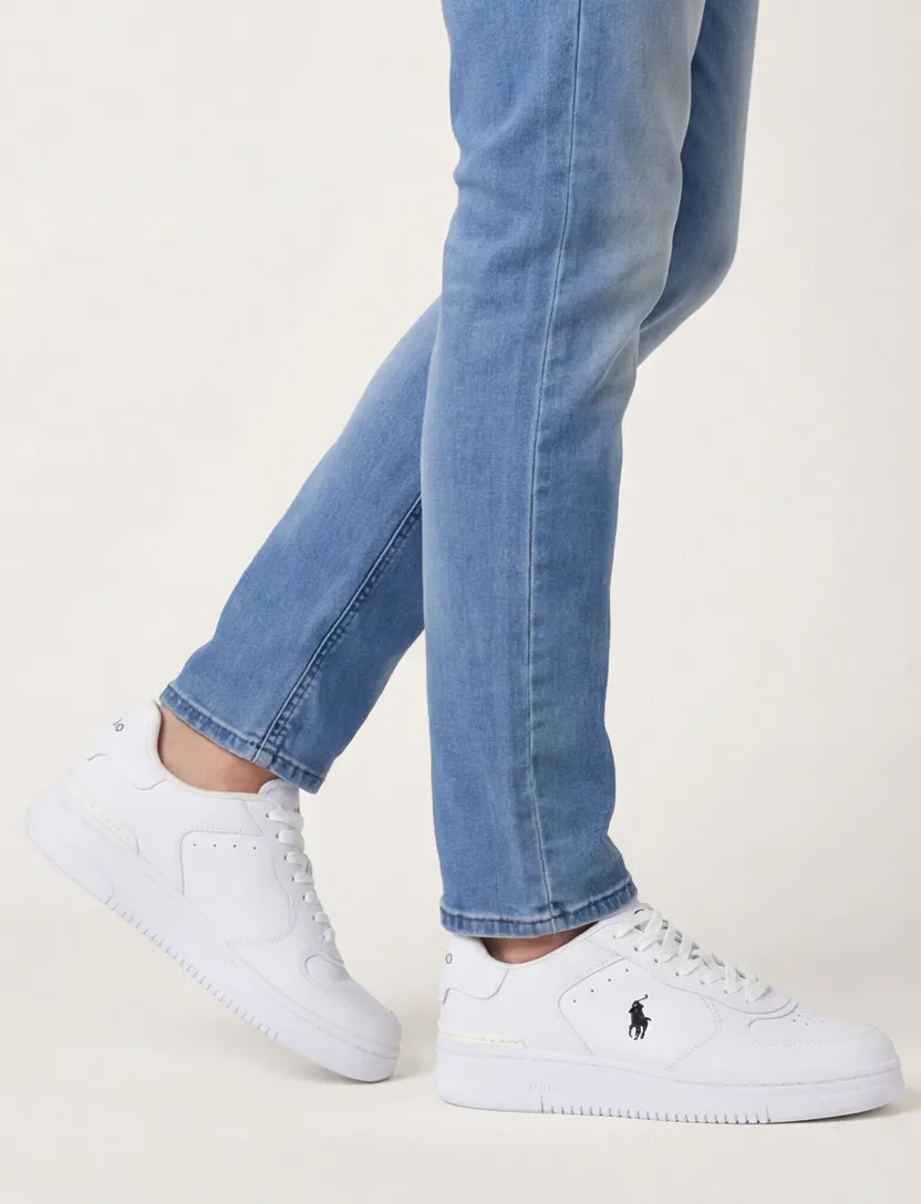 Polo Ralph Lauren sneakers wit effen leer