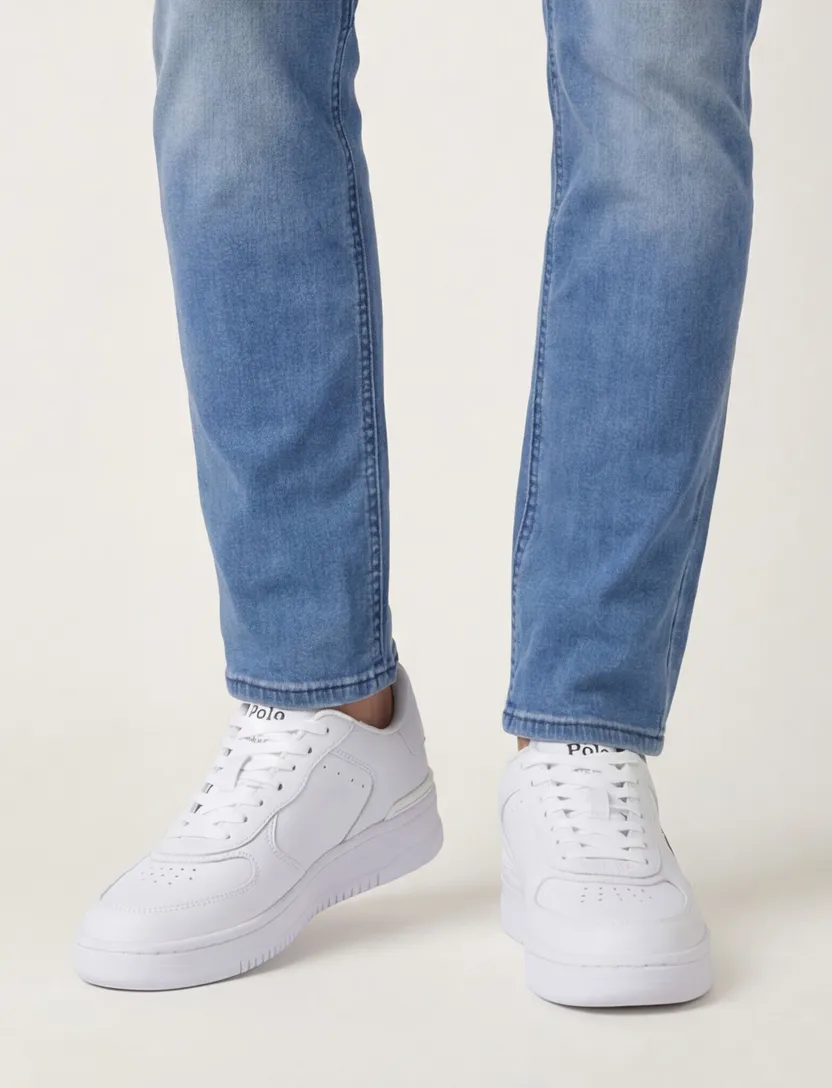 Polo Ralph Lauren sneakers wit effen leer
