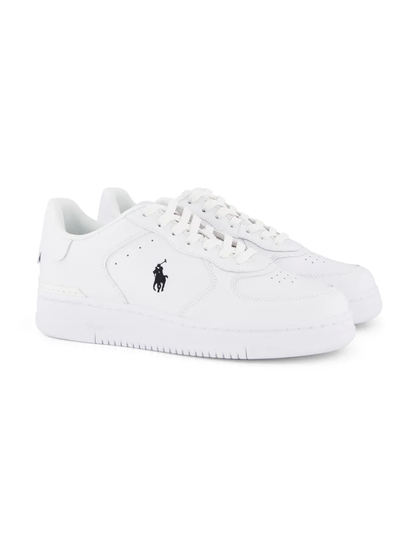 Polo Ralph Lauren sneakers wit effen leer