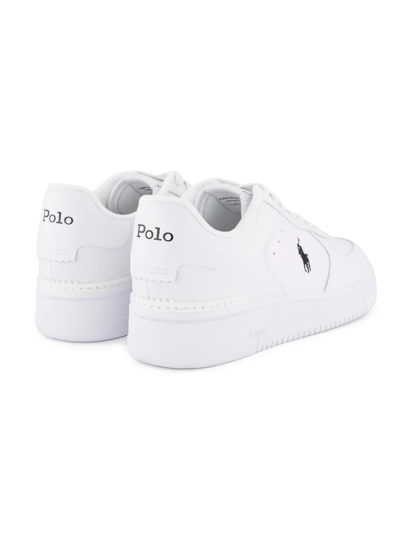 Polo Ralph Lauren sneakers wit effen leer