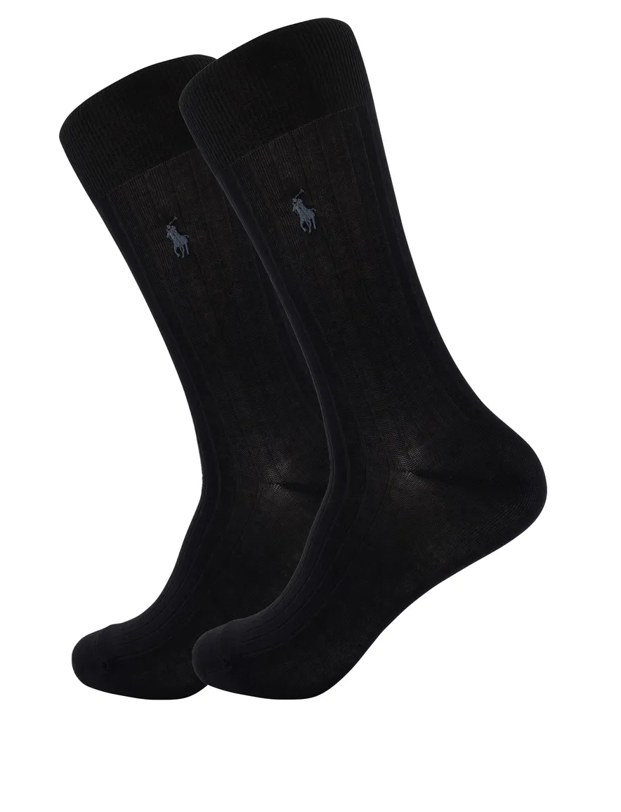 Polo Ralph Lauren sokken zwart 2-pack