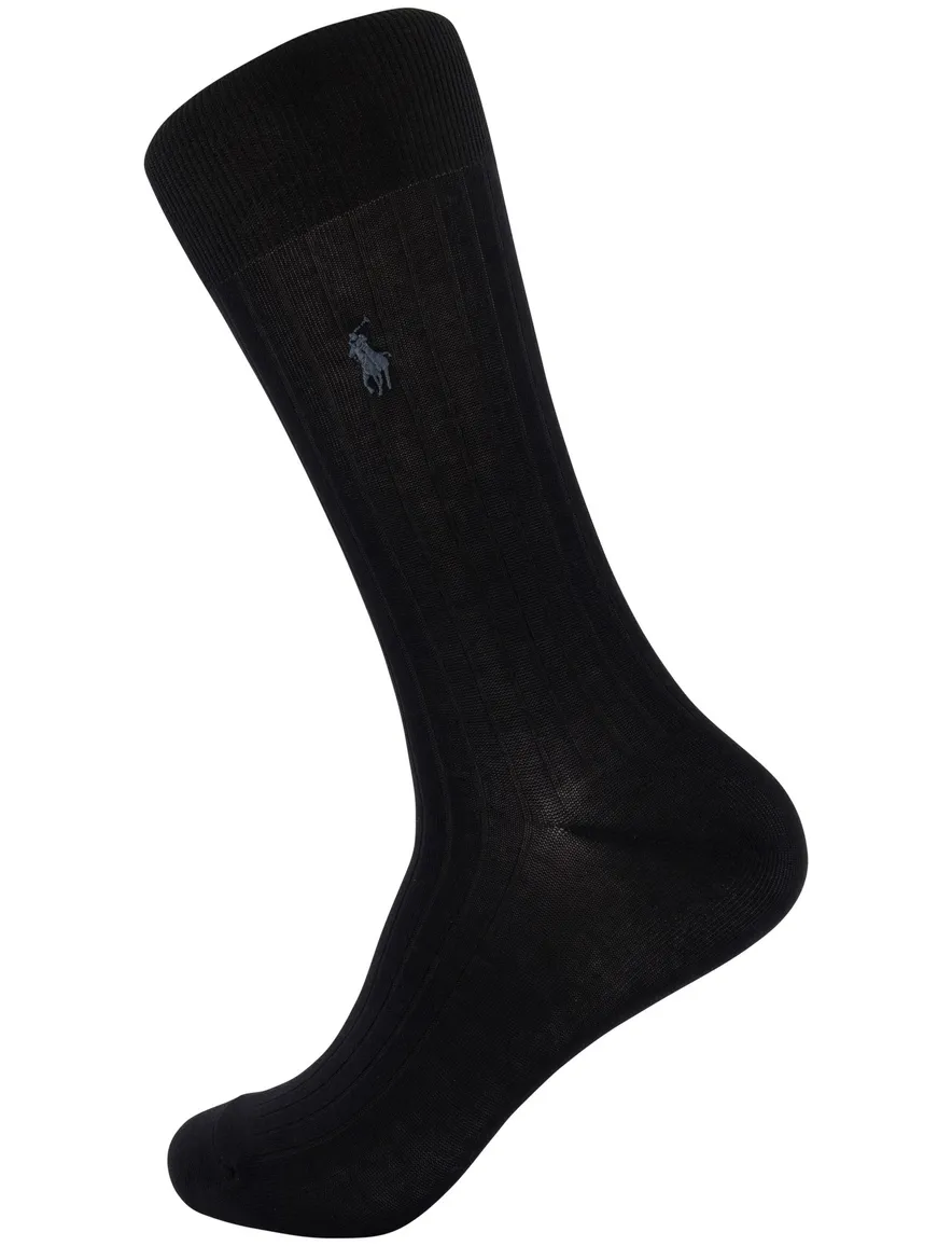 Polo Ralph Lauren sokken zwart 2-pack