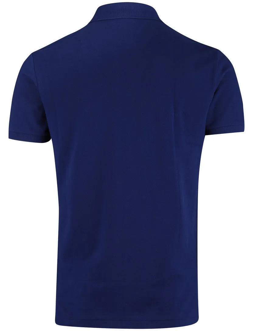 Polo Ralph Lauren effen blauwe polo normale fit